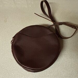 Portland Leather Oxblood Almost Perfect Boho Coastal Minimalist Crossbody Bag